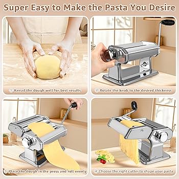 Amazon.com: Pasta Maker - 7 Thickness Settings Pasta Roller